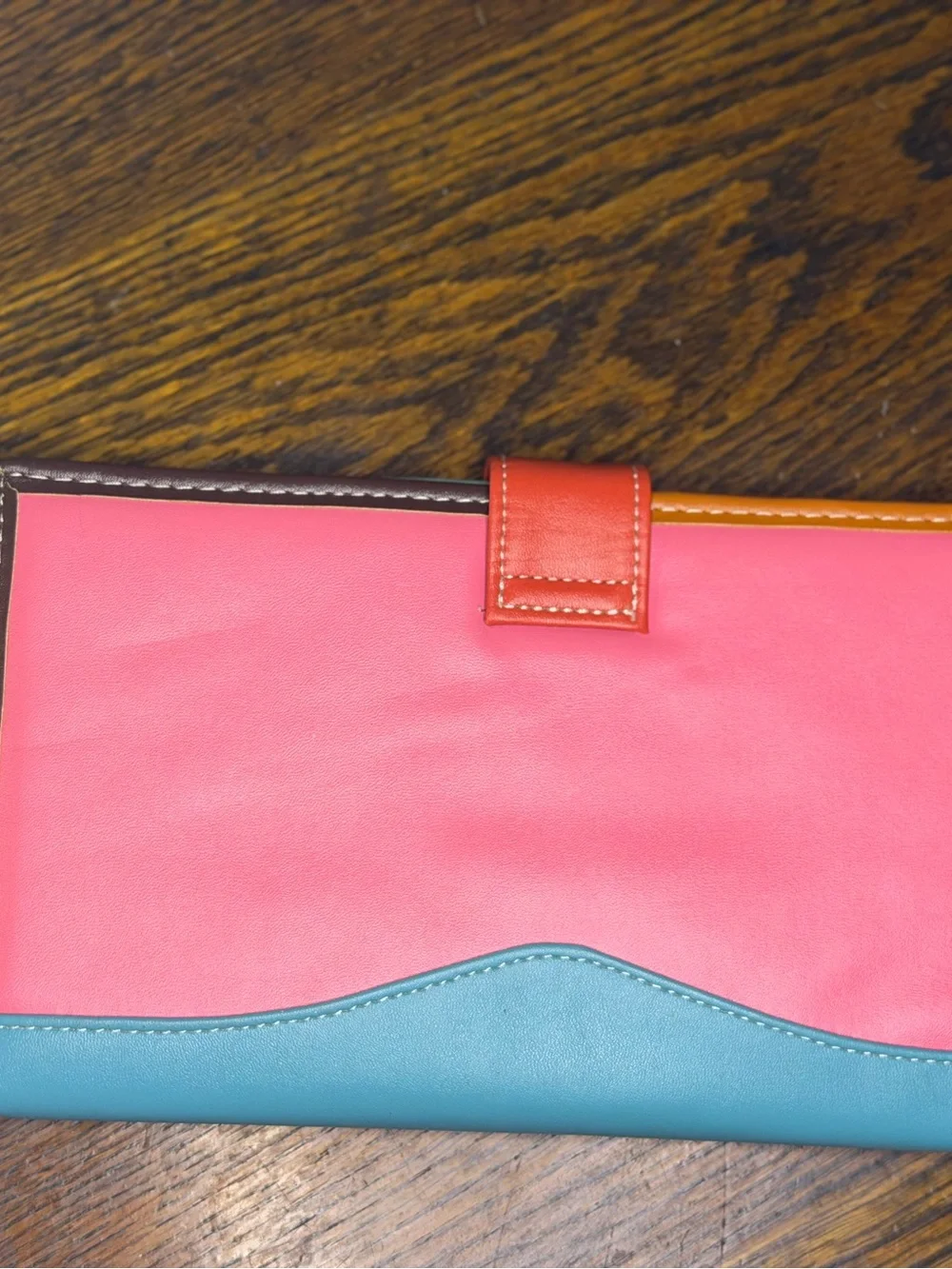Leopard Print Wallet with Colorful Trim